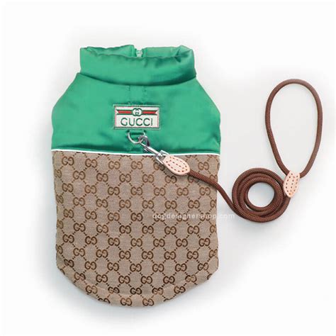 gucci inspired dog carrier|designer dog coats Gucci.